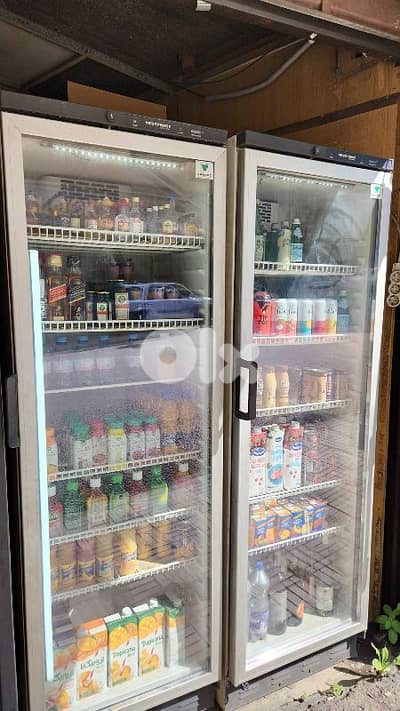 2 vresso full glass fridges
