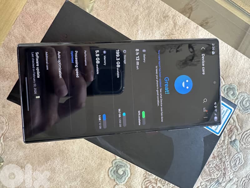 Samsung S22 Ultra 256 gb Black 6