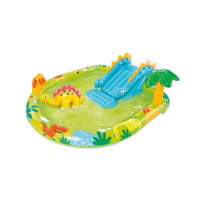 Intex Little Dino Inflatable Play Center With Slide-مركز لعب ليتل دينو
