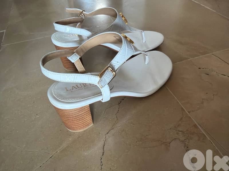 Ralph Lauren white sandals 1