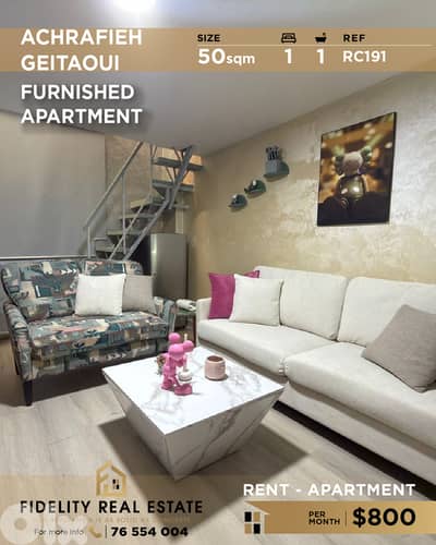 APartment for rent in Achrafieh RC191 شقة للإيجار في الأشرفية