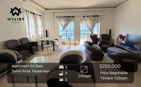Apartment for sale in Sahel alma شقة للبيع في ساحل علما