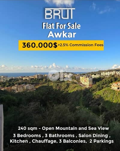 240 sqm Apartment for Sale in Awkar -New