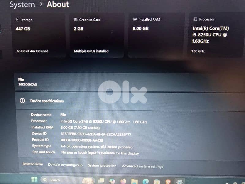Laptop Lenovo thinkpad 4