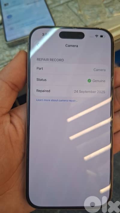 Used 16 pro 256 gb  desert 377 cycle Cam changed in apple genuine part