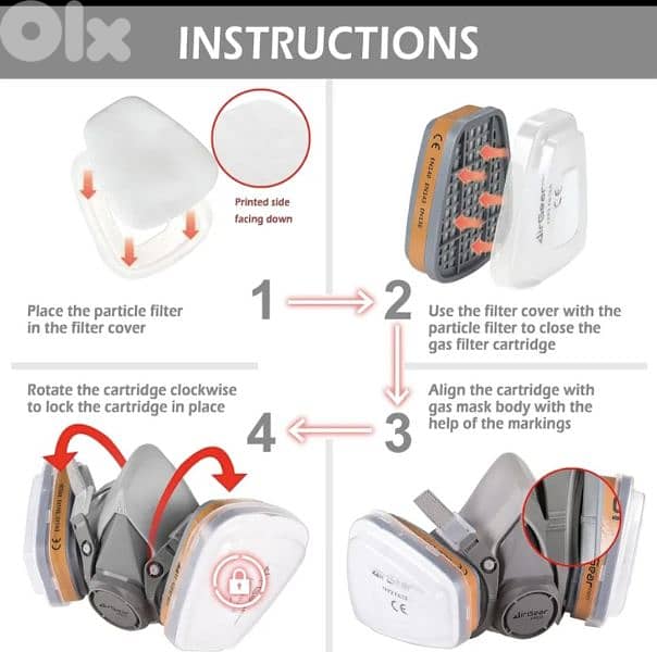 AirGearPro G-500 Respirator mask/ 4$ delivery 2