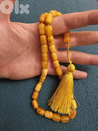 مسبحة كهرمان عنبري