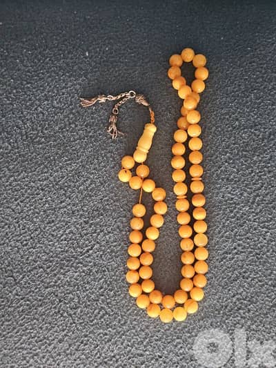 مسبحة كهرمان عنبري