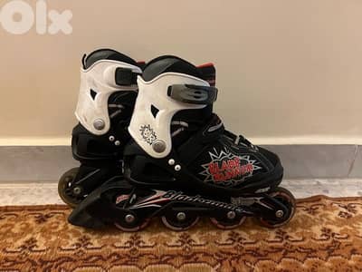 Black and red rollers