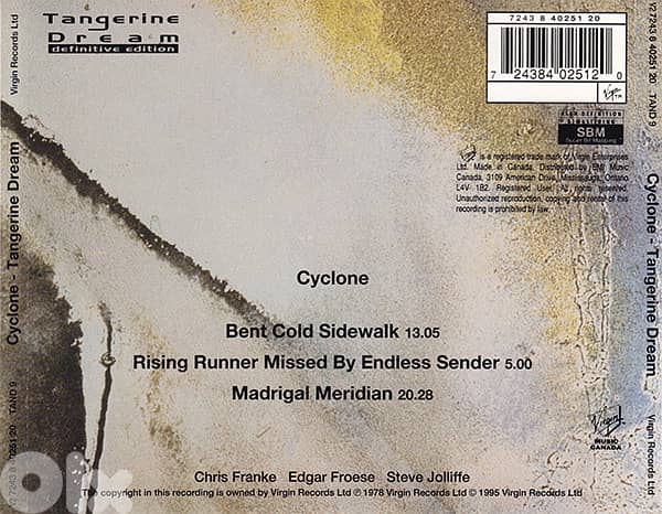 Tangerine Dream – Cyclone ( ONLY 10 $ ) 1