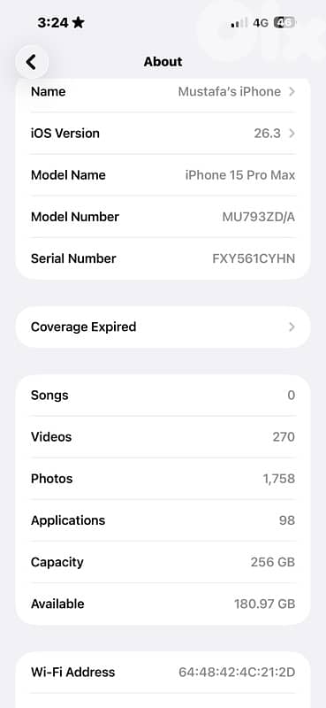 Iphone 15 Pro max 256 zero scratches 4