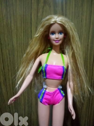SIT IN STYLE Barbie Mattel 1999 great doll in swimwear+shoes=35$