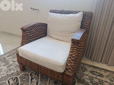 غرفة جلوس خيزران عقد