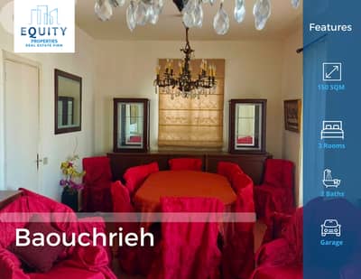 Furnished 150 SQM Apartment For Rent In Baouchrieh شقة للإيجار#JS17440