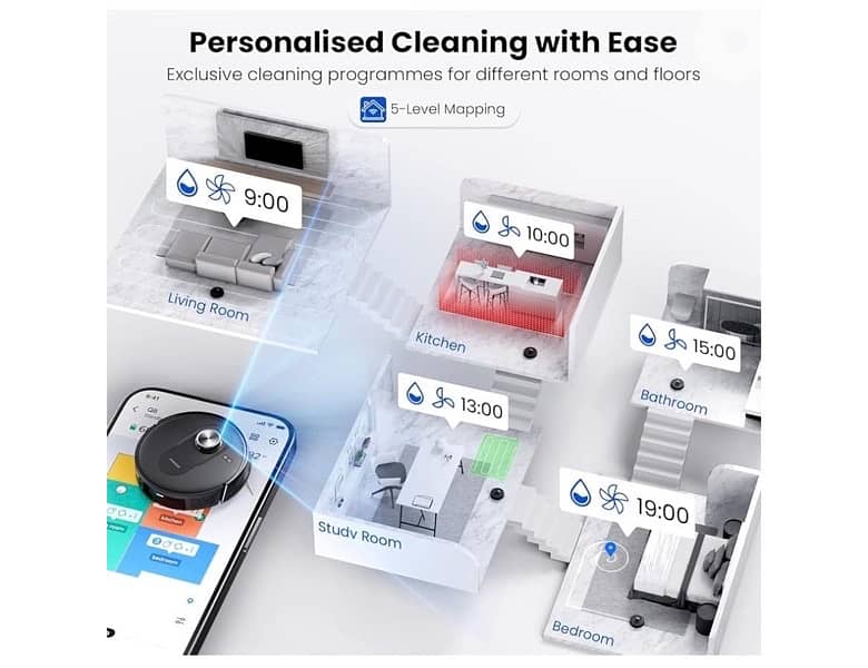proscenic Q8 Max smart robot vacuum & mop with strong suction & LIDAR 4