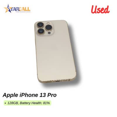 Used Apple iPhone 13 Pro   128GB, Battery Health: 81%