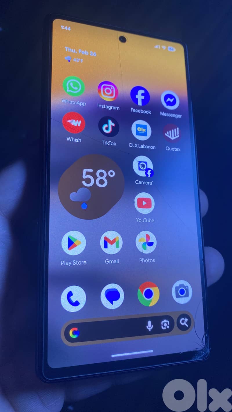 google 6a glass broken 1