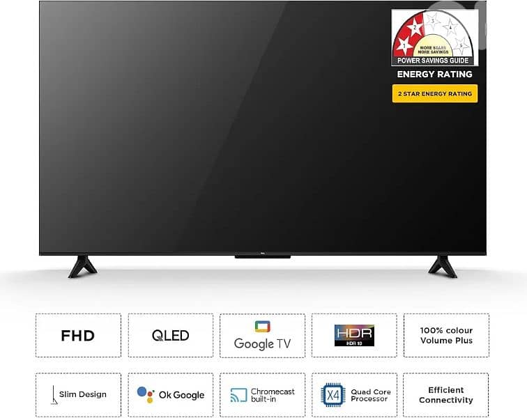 Headline: TCL 50" QLED Google TV - Vibrant Color & Smart Performance 5
