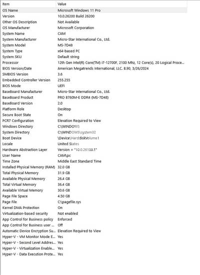 MSI Gaming PC for sale