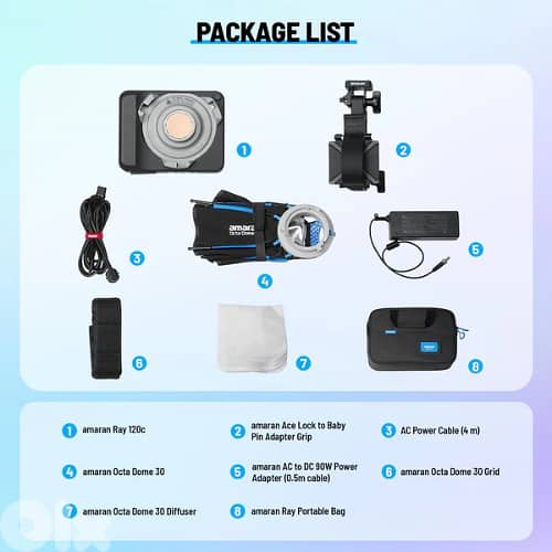 Amaran Ray 120c RGB LED Monolight 5