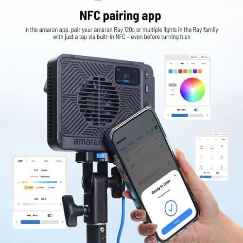 Amaran Ray 120c RGB LED Monolight 6