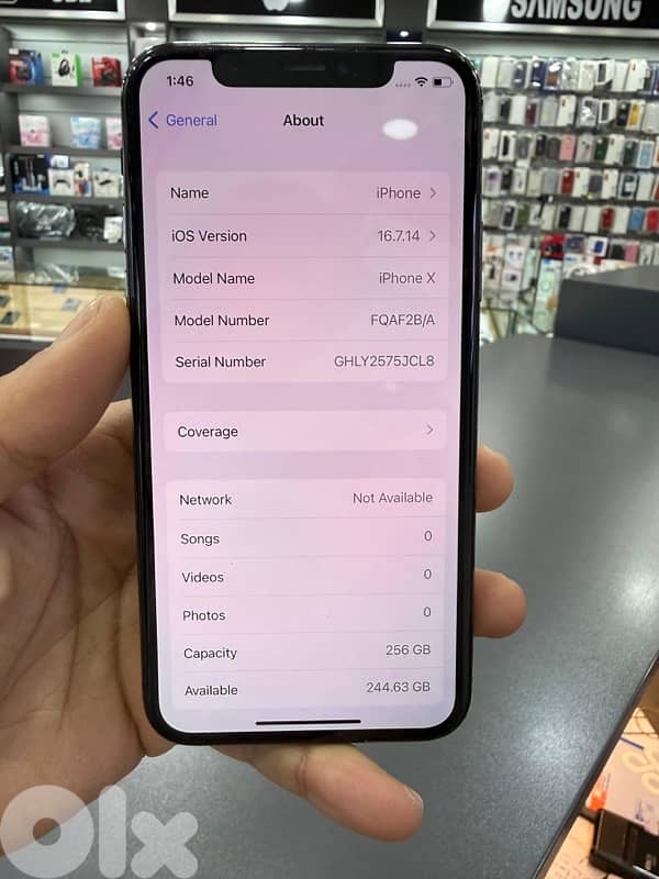 IPHONE X 256GB USED 3