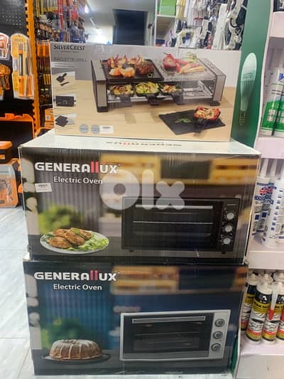 electric oven and raclette