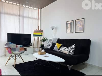 55m One Bedroom furnished fifth floor no elevator Geitawi Beirut