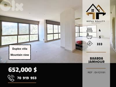 duplex apartments for sale in jamhour baabda شقق للبيع في جمهور بعبدا
