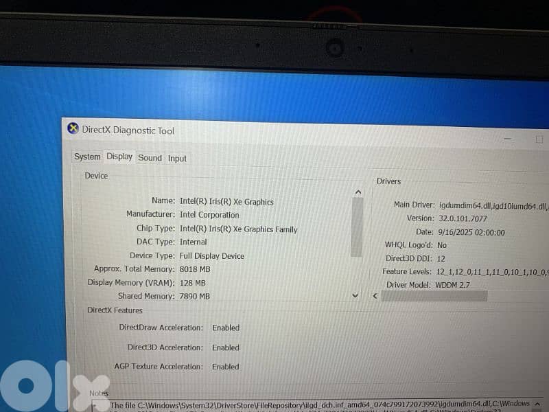 core i7 11th gen 16/512 6