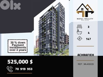 under construction apartments for sale in achrafieh beirut