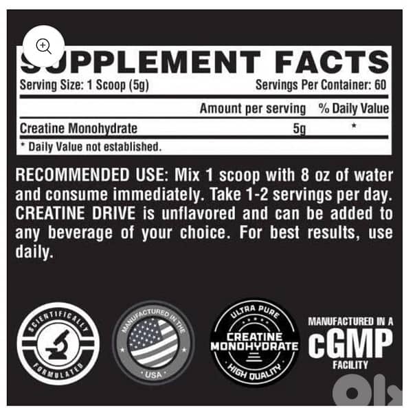 nutrex creatine 60 servings 1