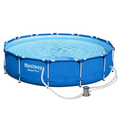 Bestway Steel Pro Round Above Ground Swimming Pool - بركة سباحة