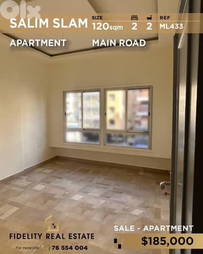 Apartment for sale in Salim Slam ML433  شقة للبيع في  سليم سلام
