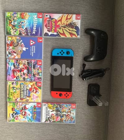 DISCOUNTED Nintendo Switch Bundle- Controller + Games and accessories!