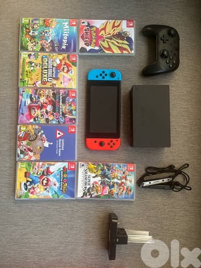 DISCOUNTED Nintendo Switch Bundle- Controller + Games and accessories!