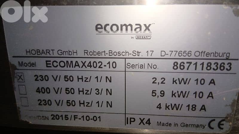 ecomax by hobart not used super price from 1854$ now 500$ only 2