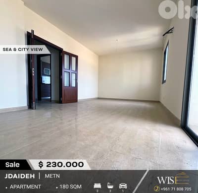 Stunning 180 SQM Apartment for Sale in Jdaideh!