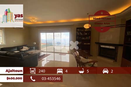 Ajaltoun 240m2 | 50m2 Terrace | Classy Area | Prime Location | CHJ