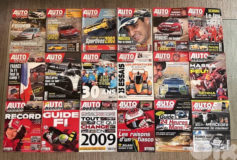 Auto Hebdo. lot de 54 Magazines 2