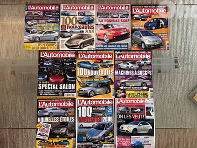 l’automobile lot de 22 Magazines