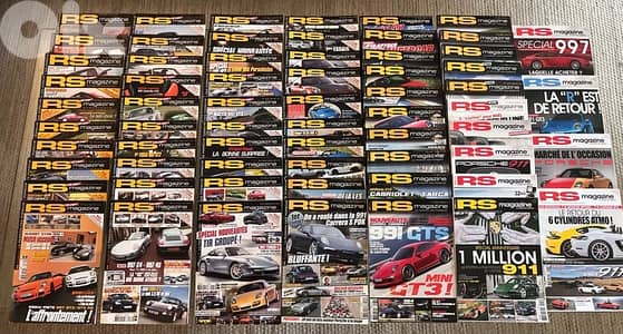 RS magazine Porsche Cars lot de 64