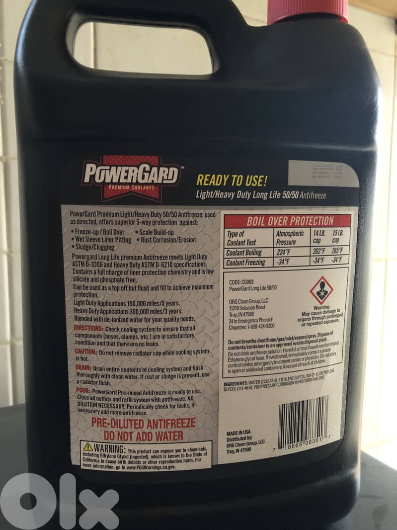 Engine coolant 50/50 1