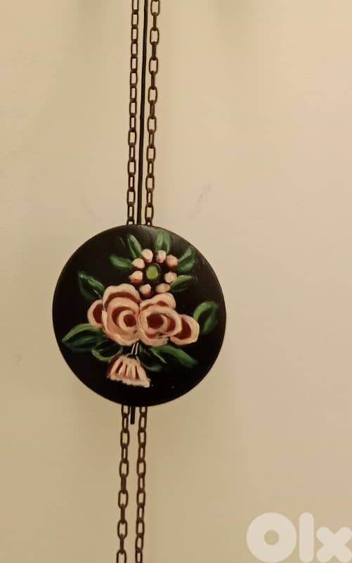 Antique Hand painted clock full functional 3