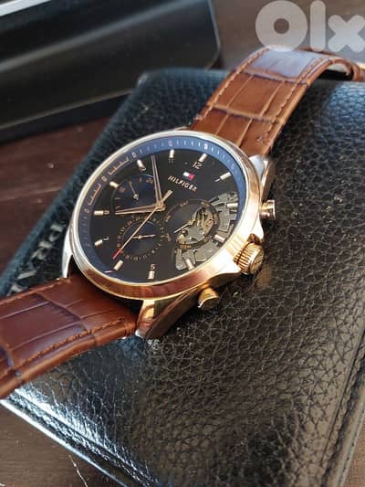 Tommy Hilfiger Watch Baker 1710453 Navy Leather Belt Quartz