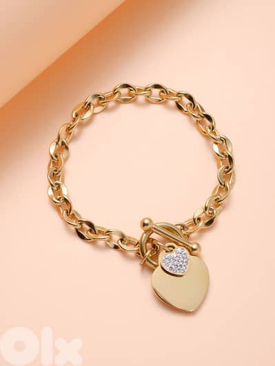 Hearts Bracelets 18K Gold Plated