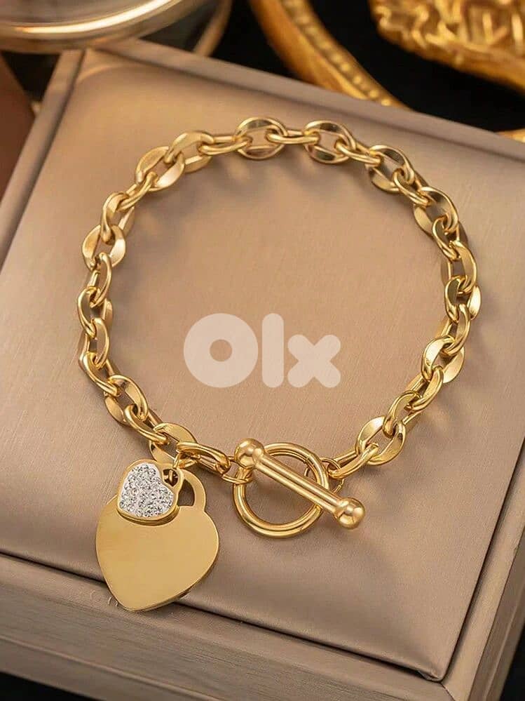 Hearts Bracelets 18K Gold Plated 1