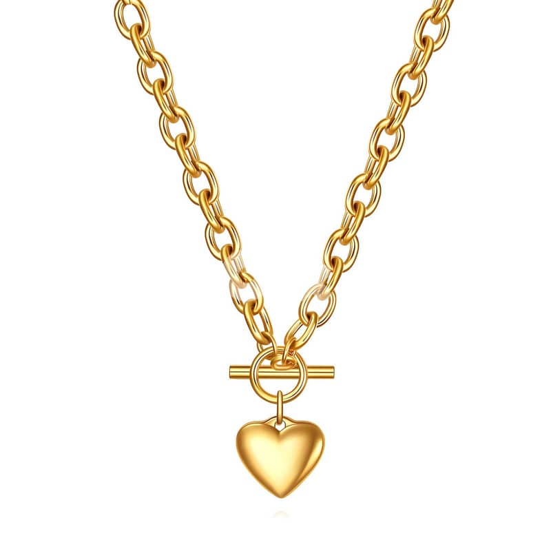 Heart Necklace 18K Gold Plated 1