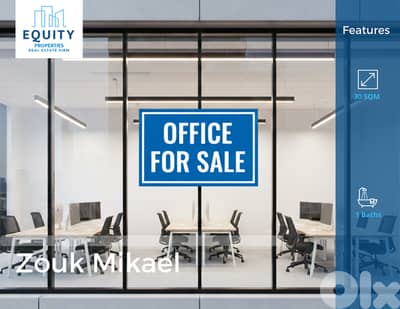 30 SQM Office For Sale In Zouk Mikael شقة للبيع #RK18226