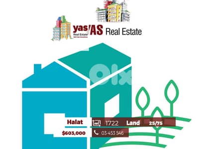 Halat 1722m2 Land | Prime Area | 25 / 75 Coefficient | JOE/TYT |